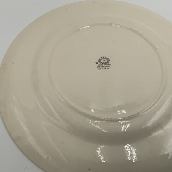 Vintage Victorian Century by Salem China Dinner Plate Made in USA 23k Gold - Picture 6 of 7